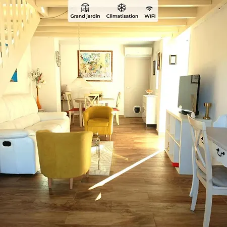 Citronnelle Grande Maison 2 Avec Jardin Proche - Clim - Wifi Prázdninový dům